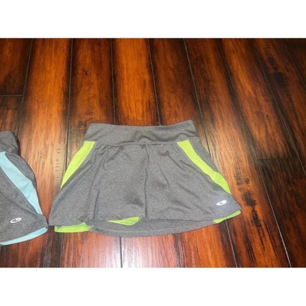 Women's  champion tennis golf athletic skorts with shorts gray & green‎ size XS